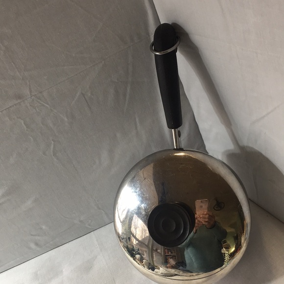 Vintage Revere Ware copper bottom stainless   1 quart saucepan with lid - Picture 3 of 9